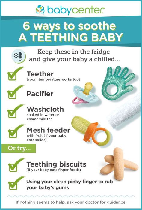 What helps with teething?
